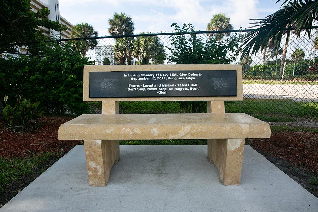 Navy SEAL Museum in Fort Pierce Honors Fallen SEAL Glen Doherty with Memorial Bench Donation